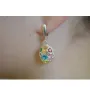 Серьги с цветными фианитами Maxi Silver 8622