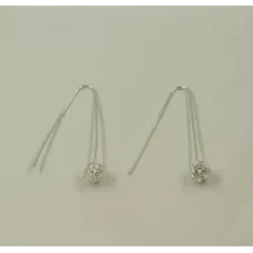 Серьги висячие из Maxi Silver 8620