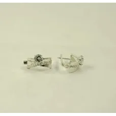 Серьги двойные Maxi Silver 8619