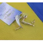 Серьги каффы крылья Maxi Silver 8618