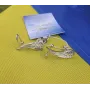 Серьги каффы крылья Maxi Silver 8618