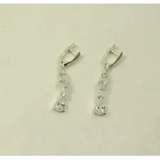 Серьги длинные из Maxi Silver 8617