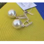 Сережки с большим жемчугом Maxi Silver 8616