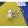 Сережки с большим жемчугом Maxi Silver 8616
