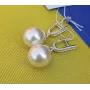 Сережки с большим жемчугом Maxi Silver 8616