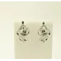Серьги триллион Maxi Silver 8615
