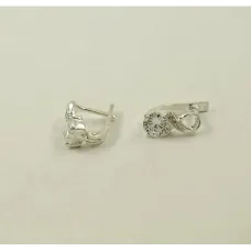 Серьги восьмерки Maxi Silver 8613