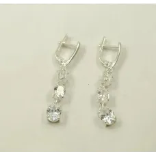 Серьги длинные из Maxi Silver 8611