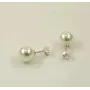 Пусеты с жемчугом Maxi Silver 8610