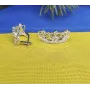 Серьги корона Maxi Silver 8508