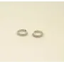 Сережки косички Maxi Silver 8499