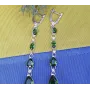 Длинные сережки с фианитами Maxi Silver 8477