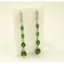 Длинные сережки с фианитами Maxi Silver 8477