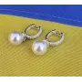 Серьги конго с жемчугом Maxi Silver 8422