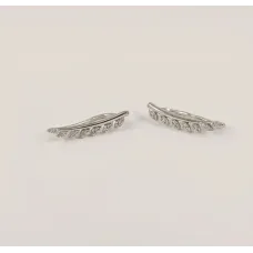 Сережки в доль мочки уха Maxi Silver 8372 Сережки в доль мочки уха Maxi Silver 8372
