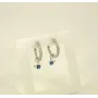 Серьги конго с висюлькой Maxi Silver 8369