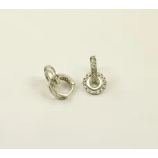 Конго с алмазной гранью Maxi Silver 8368