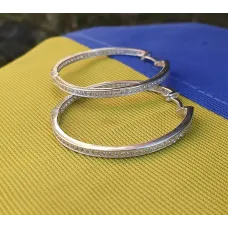 Серьги кольца Maxi Silver 8200