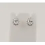 Сережки с овальным камнем Maxi Silver 8159