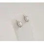 Сережки с овальным камнем Maxi Silver 8159