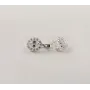 Сережки с овальным камнем Maxi Silver 8159