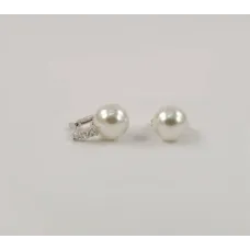 Серьги с большим жемчугом Maxi Silver 8110