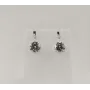 Сережки с круглым цирконом Maxi Silver 8109