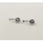 Сережки с круглым цирконом Maxi Silver 8109