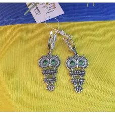 Сережки сова Maxi Silver 8105