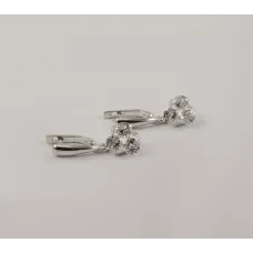 Серьги трилистник Maxi Silver 8104 Серьги трилистник Maxi Silver 8104