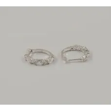 Серьги с замком конго Maxi Silver 8102