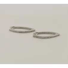 Серьги прищепки Maxi Silver 8101