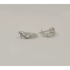 Серьги с цирконами Maxi Silver 8100