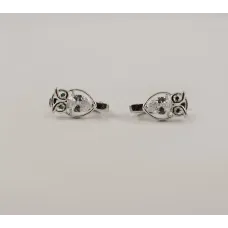 Серьги совы Maxi Silver 8099