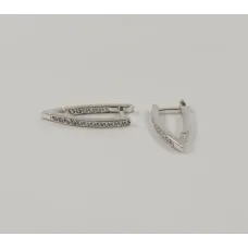 Сережки прищепки Maxi Silver 8098 Сережки прищепки Maxi Silver 8098