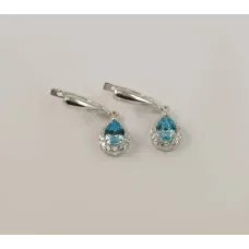 Висячие сережки капли Maxi Silver 8092