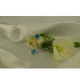 Сережки с круглым фианитом Maxi Silver 8091