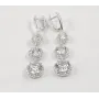 Серьги длинные висячие Maxi Silver 8003