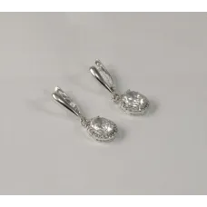Серьги висячие с камнями Maxi Silver 7965
