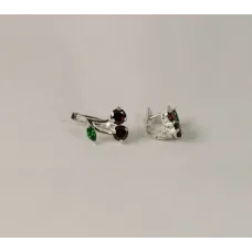 Серьги вишня Maxi Silver 7964