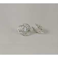 Серьги розы Maxi Silver 7962