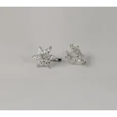 Серьги цветки Maxi Silver 7961 Серьги цветки Maxi Silver 7961