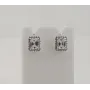 Сережки с прямоугольным камнем Maxi Silver 7960