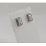 Сережки с прямоугольным камнем Maxi Silver 7960