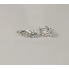Серьги с цирконом Maxi Silver 7953