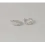 Серьги с прямоугольными камнями Maxi Silver 7945