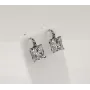Сережки с большим камнем Maxi Silver 7935