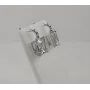 Сережки с большим камнем Maxi Silver 7935