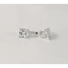 Сережки с большим камнем Maxi Silver 7935 Сережки с большим камнем Maxi Silver 7935