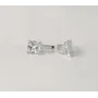Сережки с большим камнем Maxi Silver 7935